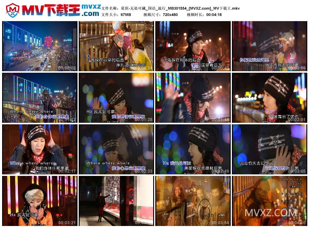 夏滨-无处可藏_国语_流行_MB301554